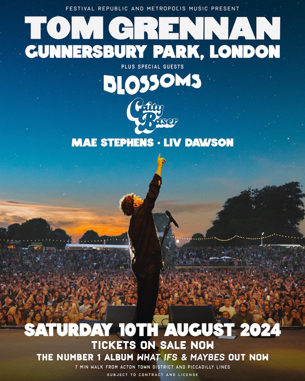 Tom Grennan to headline London’s Gunnersbury Park this summer with A* lineup